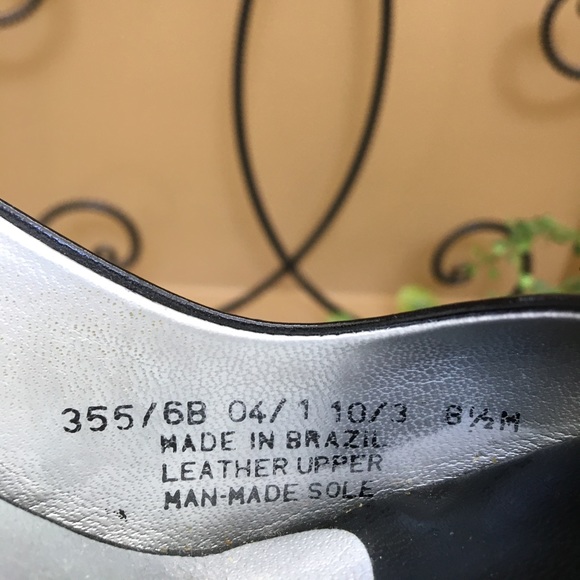 Open toe sling back heels in soft black leather! - Picture 2 of 7